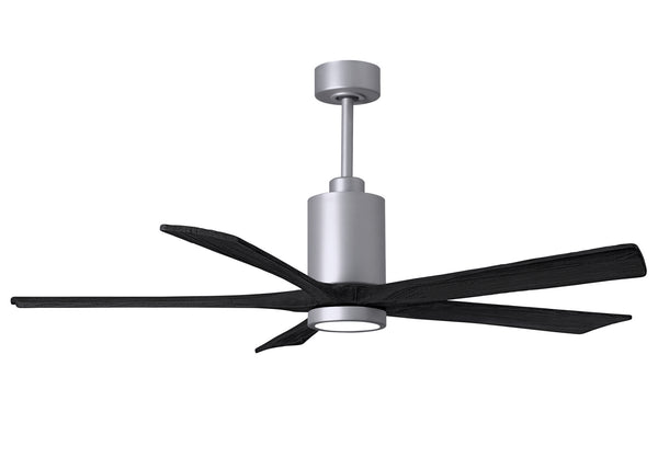 Matthews Fan Company - PA5-BN-BK-60 - 60"Ceiling Fan - Patricia - Brushed Nickel