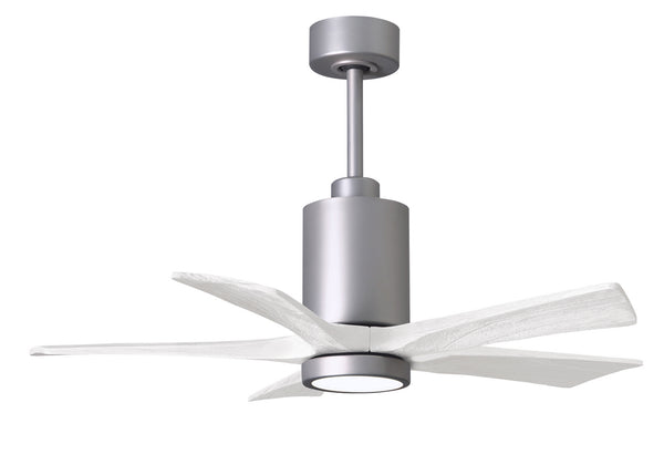 Matthews Fan Company - PA5-BN-MWH-42 - 42"Ceiling Fan - Patricia - Brushed Nickel