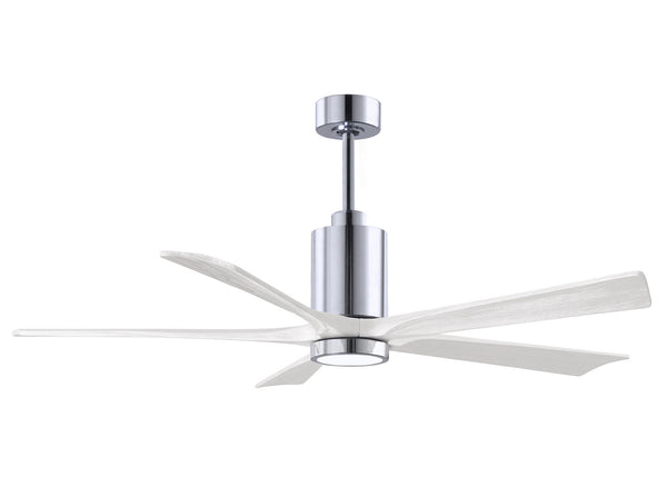 Matthews Fan Company - PA5-CR-MWH-60 - 60"Ceiling Fan - Patricia - Polished Chrome