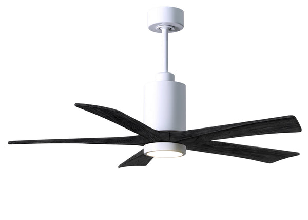 Matthews Fan Company - PA5-WH-BK-52 - 52"Ceiling Fan - Patricia - White