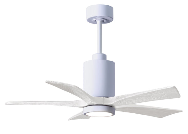 Matthews Fan Company - PA5-WH-MWH-42 - 42"Ceiling Fan - Patricia - White