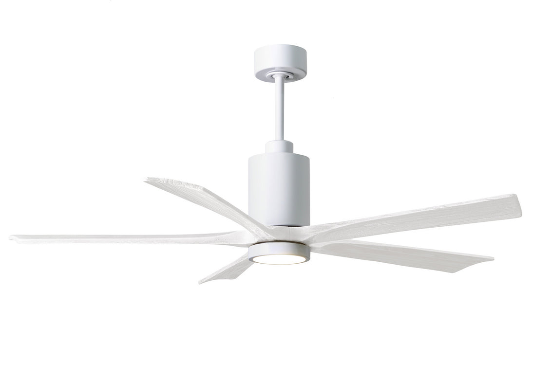 Matthews Fan Company - PA5-WH-MWH-60 - 60"Ceiling Fan - Patricia - White