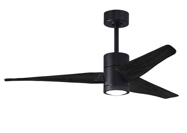 Matthews Fan Company - SJ-BK-BK-52 - 52"Ceiling Fan - Super Janet - Matte Black