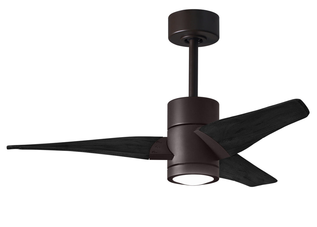 Matthews Fan Company - SJ-TB-BK-42 - 42"Ceiling Fan - Super Janet - Textured Bronze