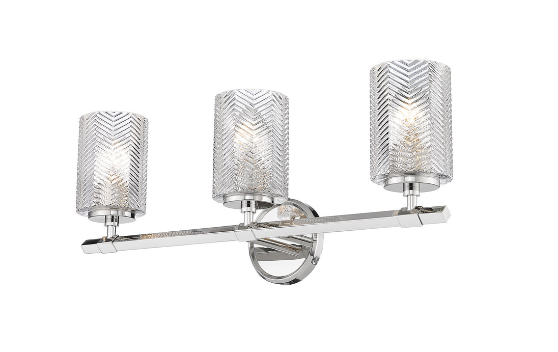 Z-Lite - 1934-3V-PN - Three Light Vanity - Dover Street - Polished Nickel