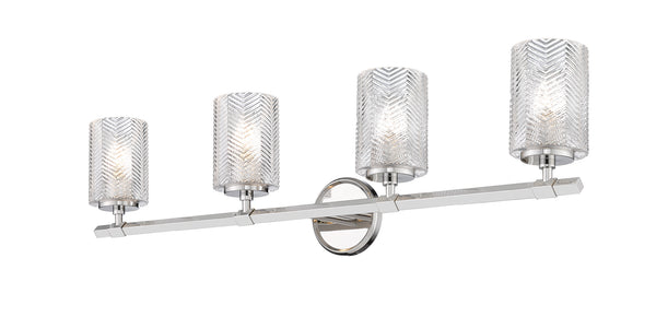 Z-Lite - 1934-4V-PN - Four Light Vanity - Dover Street - Polished Nickel