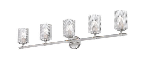 Z-Lite - 1934-5V-BN - Five Light Vanity - Dover Street - Brushed Nickel