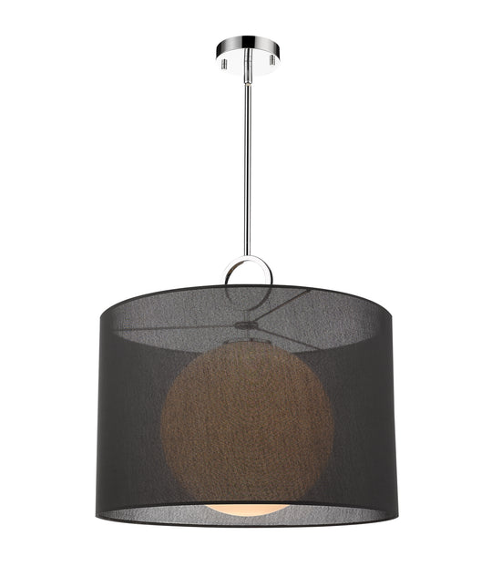 Z-Lite - 194-24BK-C - One Light Pendant - Arosia - Chrome