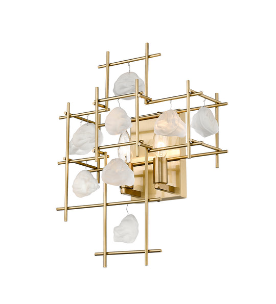 Z-Lite - 4007S-AGBR - Two Light Wall Sconce - Garroway - Aged Brass