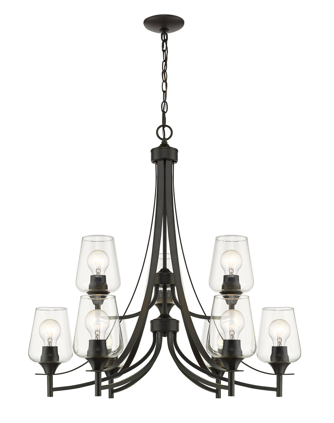 Z-Lite - 473-9MB - Nine Light Chandelier - Joliet - Matte Black