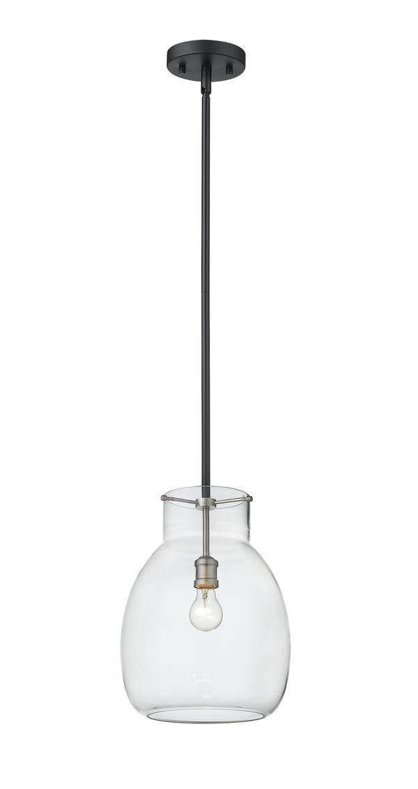 Z-Lite - 476P-ROD-MB-BN - One Light Pendant - Bella - Matte Black / Brushed Nickel