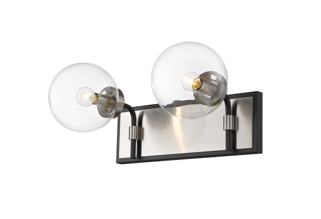 Z-Lite - 477-2V-MB-BN - Two Light Vanity - Parsons - Matte Black / Brushed Nickel