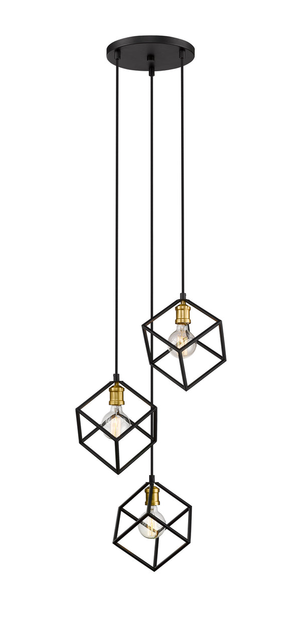 Z-Lite - 478-3BRZ-OBR - Three Light Chandelier - Vertical - Bronze / Olde Brass