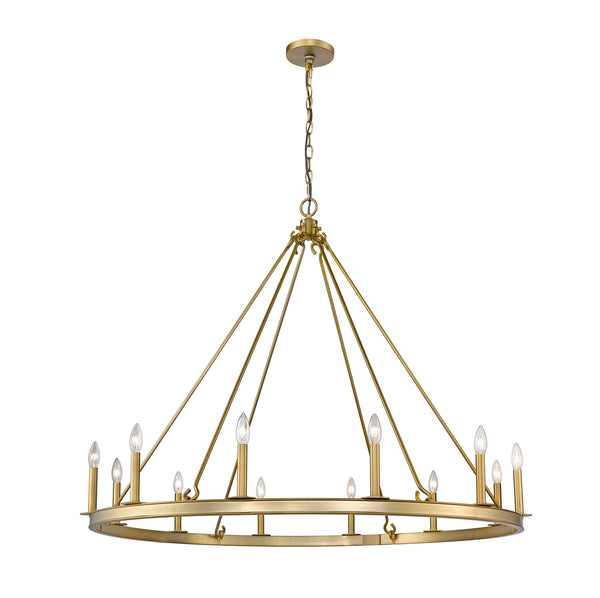 Z-Lite - 482R-12OBR - 12 Light Chandelier - Barclay - Olde Brass