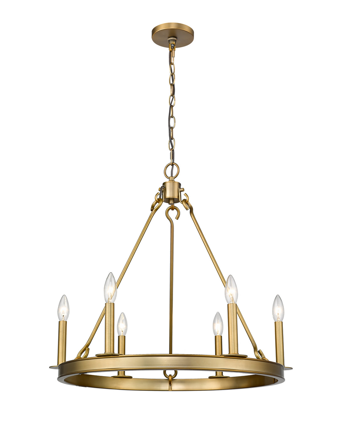 Z-Lite - 482R-6OBR - Six Light Chandelier - Barclay - Olde Brass