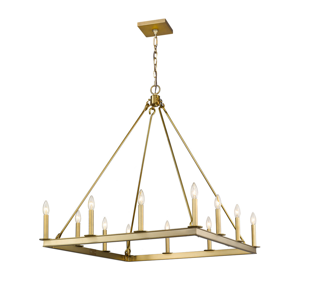 Z-Lite - 482S-12OBR - 12 Light Chandelier - Barclay - Olde Brass