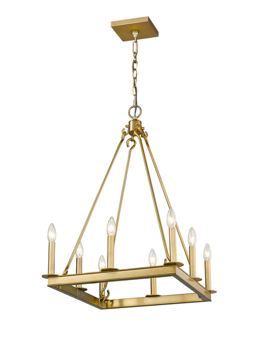 Z-Lite - 482S-8-20OBR - Eight Light Chandelier - Barclay - Olde Brass