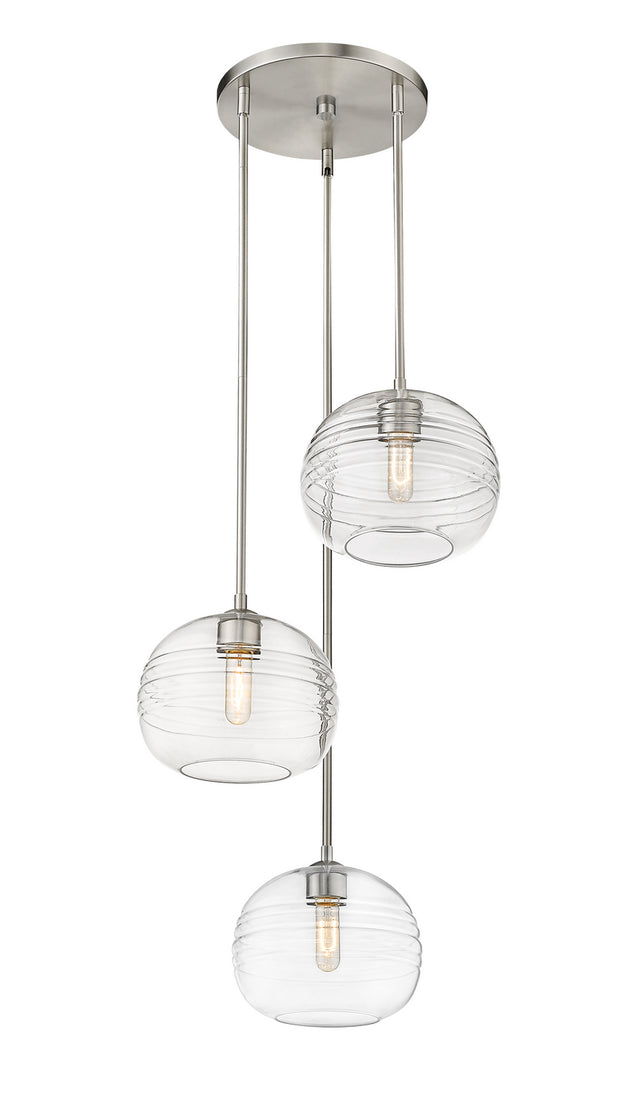 Z-Lite - 486P10-3R-BN - Three Light Chandelier - Harmony - Brushed Nickel