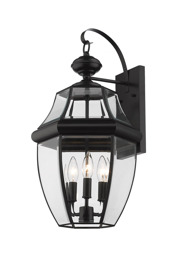 Z-Lite - 580B-BK - Three Light Outdoor Wall Sconce - Westover - Black