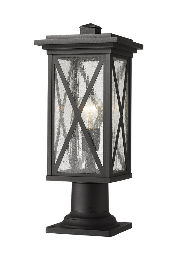 Z-Lite - 583PHMR-533PM-BK - One Light Outdoor Pier Mount - Brookside - Black