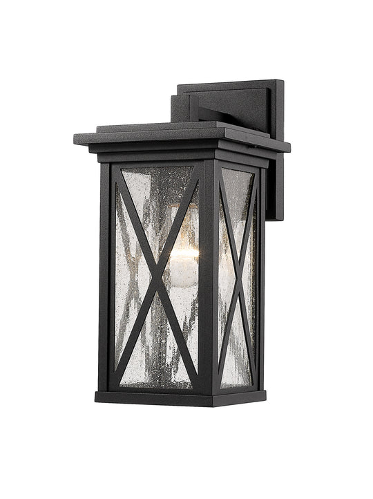 Z-Lite - 583S-BK - One Light Outdoor Wall Mount - Brookside - Black