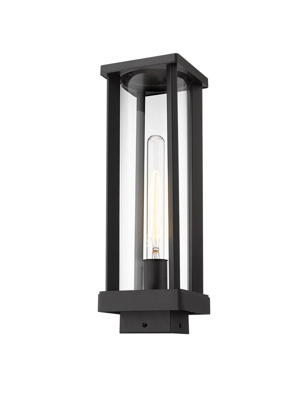 Z-Lite - 586PHMS-BK - One Light Outdoor Post Mount - Glenwood - Black