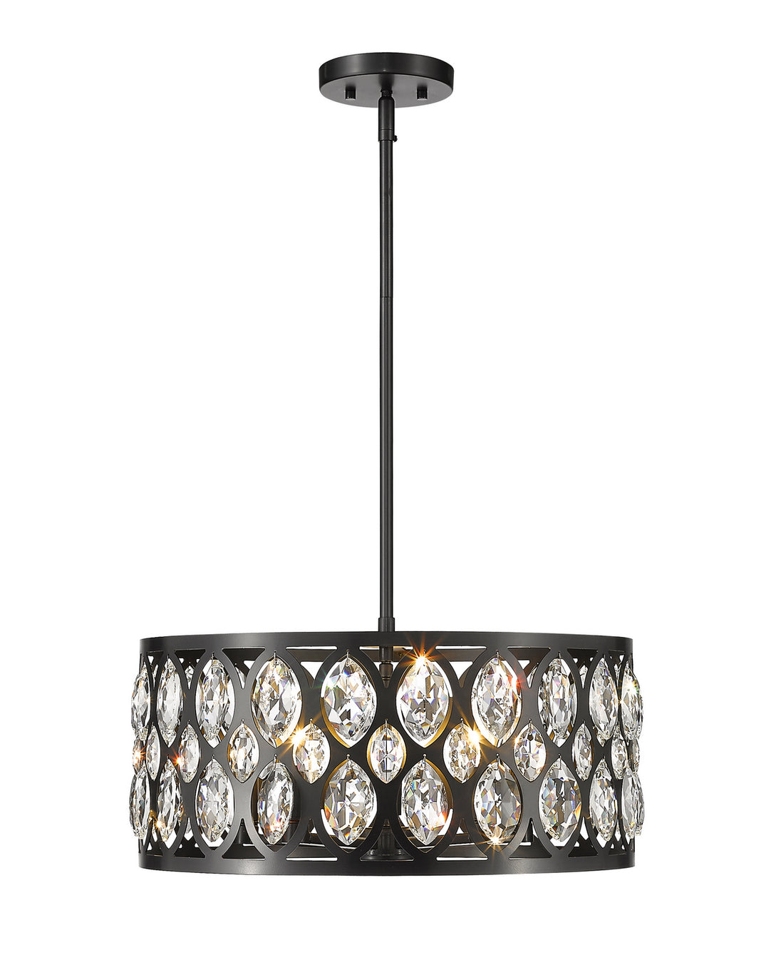 Z-Lite - 6010-20MB - Five Light Chandelier - Dealey - Matte Black