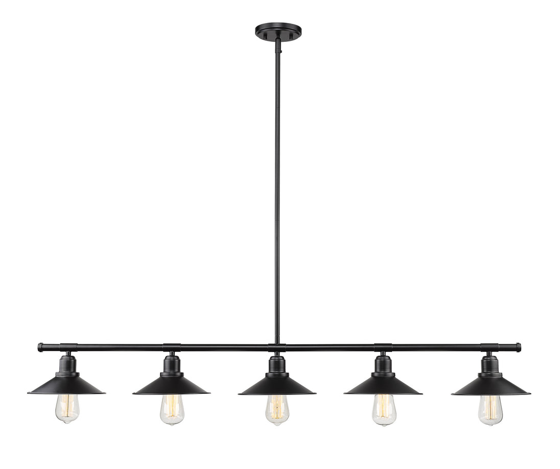 Z-Lite - 613-5L-MB - Five Light Linear Chandelier - Casa - Matte Black