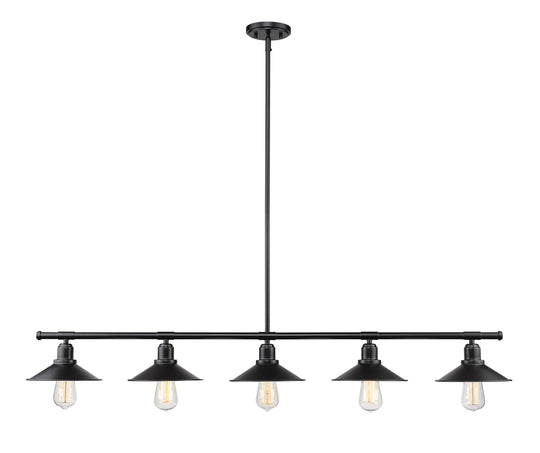 Z-Lite - 613-5L-MB - Five Light Linear Chandelier - Casa - Matte Black