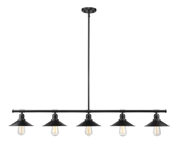 Z-Lite - 613-5L-MB - Five Light Linear Chandelier - Casa - Matte Black