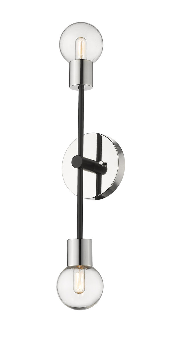 Z-Lite - 621-2S-MB-PN - Two Light Wall Sconce - Neutra - Matte Black / Polished Nickel