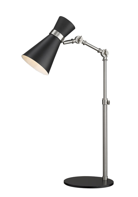 Z-Lite - 728TL-MB-BN - One Light Table Lamp - Soriano - Matte Black / Brushed Nickel