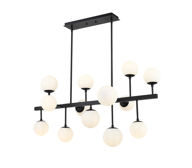 Z-Lite - 730-13L-MB - 13 Light Linear Chandelier - Midnetic - Matte Black