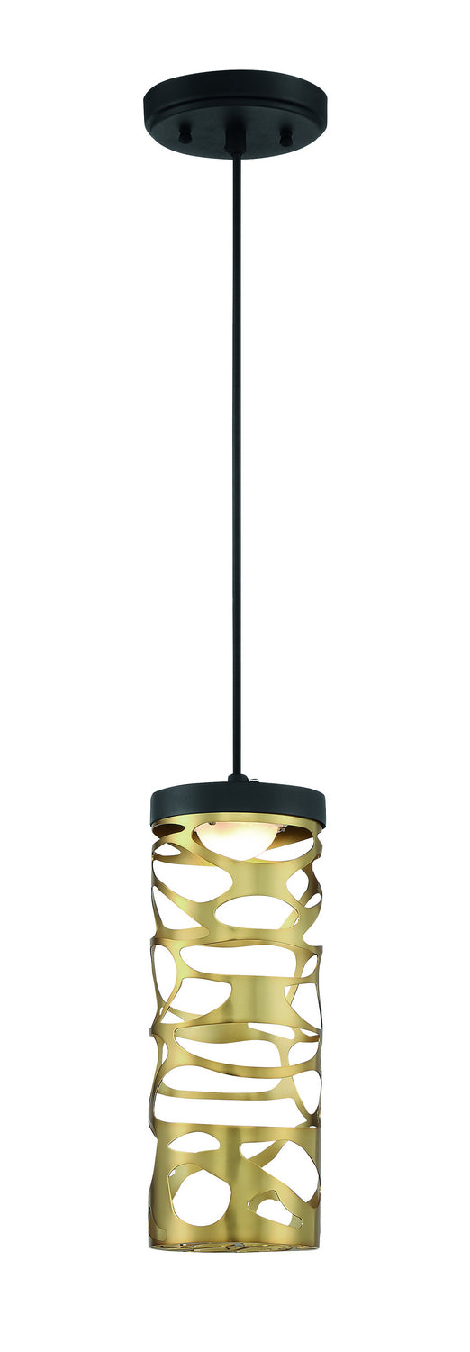 George Kovacs - P935-688-L - LED Mini Pendant - Golden Eclipse - Coal And Honey Gold