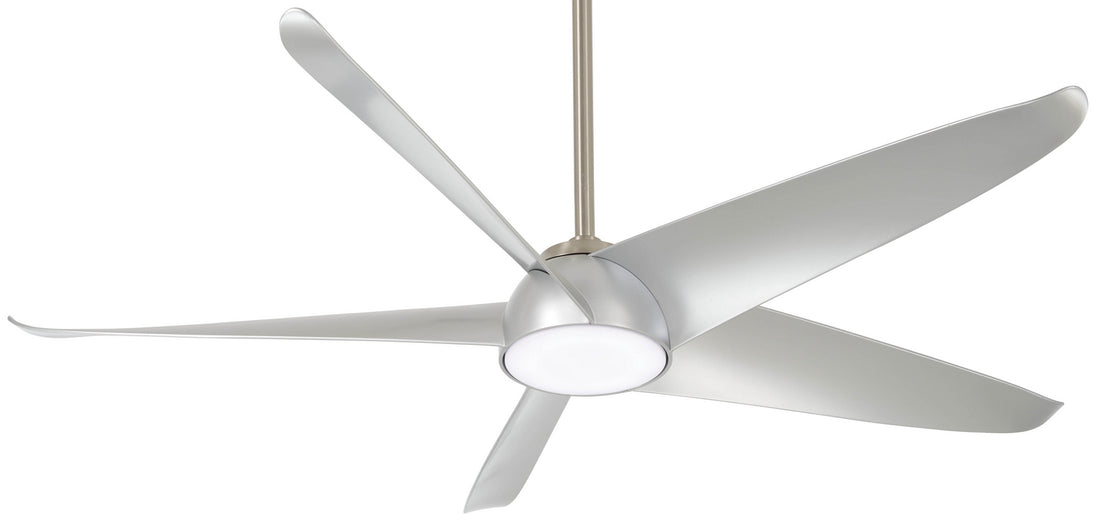 Minka Aire - F771L-BN/SL - 60"Ceiling Fan - Ellipse - Brushed Nickel W/ Silver