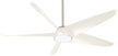 Minka Aire - F771L-BN/WH - 60"Ceiling Fan - Ellipse - Brushed Nickel/White