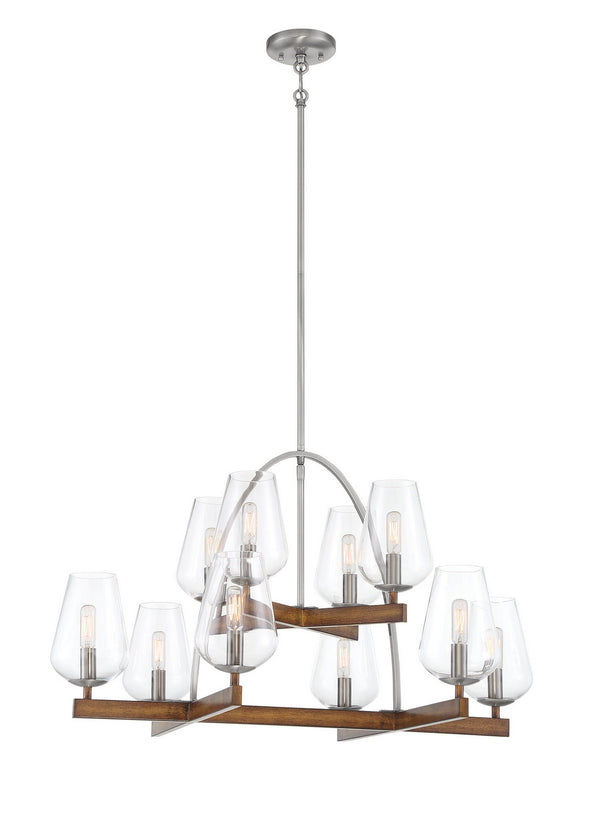 Minka-Lavery - 1069-699 - Ten Light Chandelier - Birnamwood - Koa Wood W/ Pewter