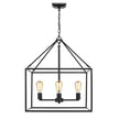 Golden - 2072-4 BLK - Four Light Chandelier - Wesson - Matte Black