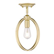 Golden - 3167-1SF OG - One Light Semi-Flush Mount - Colson OG - Olympic Gold