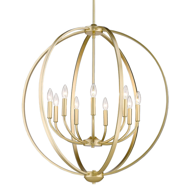 Golden - 3167-9 OG - Nine Light Chandelier - Colson OG - Olympic Gold