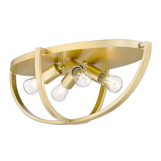 Golden - 3167-FM24 OG - Four Light Flush Mount - Colson OG - Olympic Gold