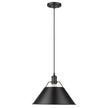 Golden - 3306-L BLK-BLK - One Light Pendant - Orwell BLK - Matte Black