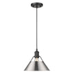 Golden - 3306-M BLK-PW - One Light Pendant - Orwell BLK - Matte Black