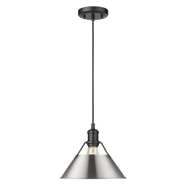 Golden - 3306-M BLK-PW - One Light Pendant - Orwell BLK - Matte Black