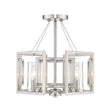 Golden - 6068-SF PW - Four Light Semi-Flush Mount - Marco PW - Pewter