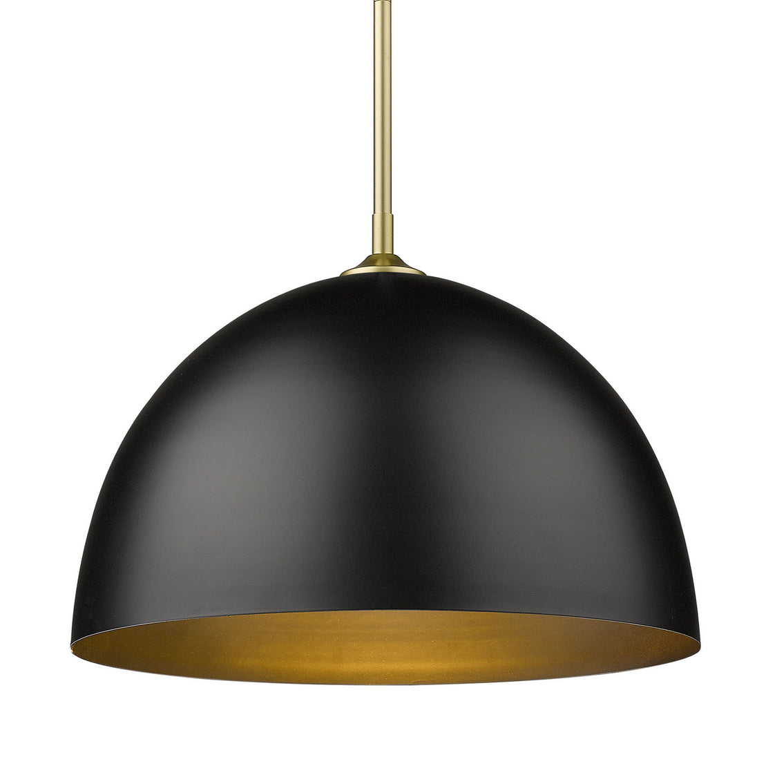 Golden - 6956-L OG-BLK - One Light Pendant - Zoey OG - Olympic Gold