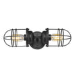 Golden - 9808-2W BLK - Two Light Wall Sconce - Seaport BLK - Matte Black