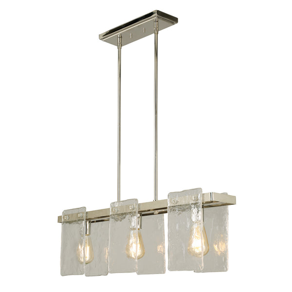 Eglo USA - 203996A - Three Light Pendant - Wolter - Polished Nickel