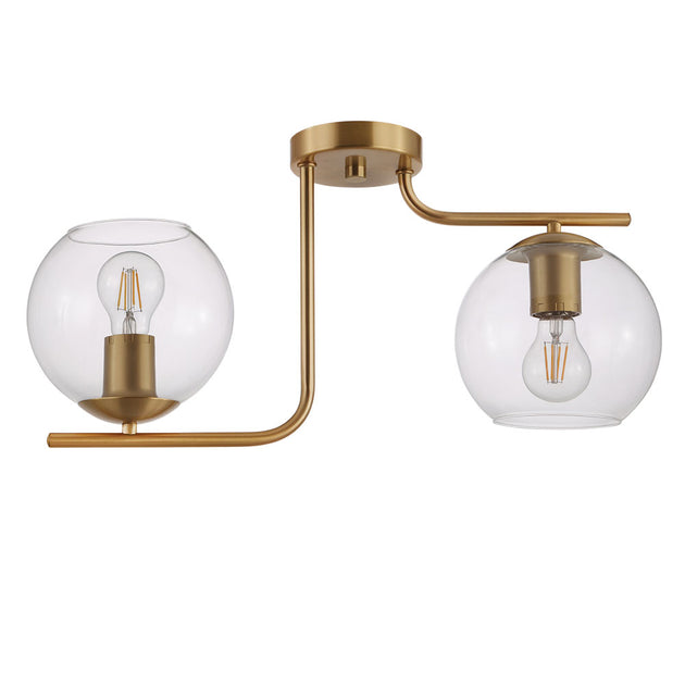 Eglo USA - 204336A - Two Light Ceiling Mount - Marojales - Brushed Gold
