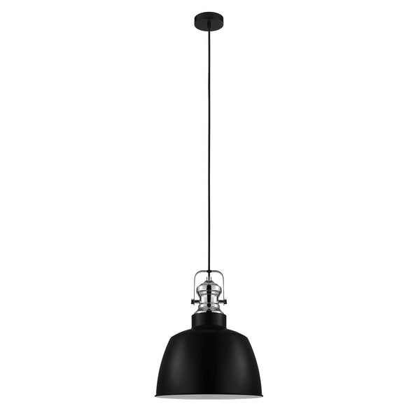 Eglo USA - 204367A - One Light Pendant - Gilwell 1 - Matte black/Chrome